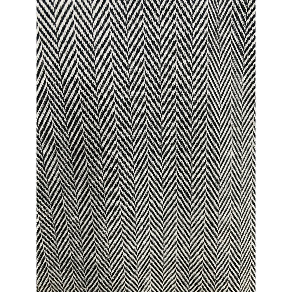 Talbots Size 4P Knee Length Black White Skirt, Cotton Blend Herringbone Career - Picture 5 of 8